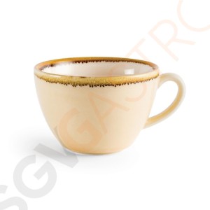 Olympia Kiln Cappuccinotassen Sandstein 34cl Passend zu Untertassen HC391, GP331 ,GP347, GP363, GP479 | 6 Stück | Kapazität: 34cl | Porzellan | Sandstein