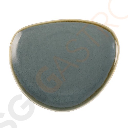 Olympia Kiln dreieckige Teller Ozean 23cm 6 Stück | 23(Ø)cm | Porzellan | Ozean