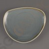 Olympia Kiln dreieckige Teller Ozean 23cm 6 Stück | 23(Ø)cm | Porzellan | Ozean