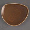 Olympia Kiln dreieckige Teller Borke 23cm 6 Stück | 23(Ø)cm | Porzellan | Borke