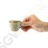 Olympia Kiln Espressotassen Moos 8,5cl Passend zu Untertassen HC389, GP239, GP345, GP361, GP477 | 6 Stück | Kapazität: 8,5cl | Porzellan | Moos