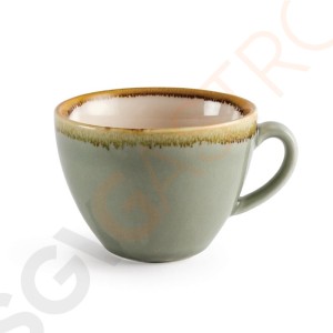 Olympia Kiln Cappuccinotassen Moos 23cl Passend zu Untertassen HC391, GP331 ,GP347, GP363, GP479 | 6 Stück | Kapazität: 23cl | Porzellan | Moos