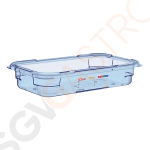 Araven GN1/3 Lebensmittelbehälter blau 65mm Größe: 65(H) x 176(B) x 325(L)mm Araven GN1/3 Lebensmittelbehälter blau 65mm Größe: 65(H) x 176(B) x 325(L)mm