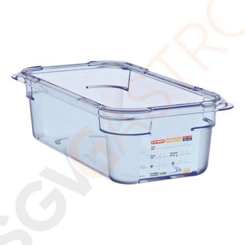 Araven GN1/3 Lebensmittelbehälter blau 100mm Größe: 100(H) x 176(B) x 325(L)mm Araven GN1/3 Lebensmittelbehälter blau 100mm Größe: 100(H) x 176(B) x 325(L)mm
