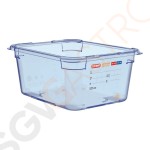 Araven GN1/2 Lebensmittelbehälter blau 150mm Größe: 150(H) x 265(B) x 325(L)mm