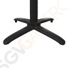 Bolero klappbarer Tischfuß mit Fußkreuz Aluminium schwarz 72cm hoch 72(H)cm | Aluminium | schwarz Bolero klappbarer Tischfuß mit Fußkreuz Aluminium schwarz 72cm hoch 72(H)cm | Aluminium | schwarz