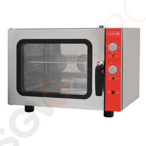 Gastro M Elektrischer Konvektionsofen mit Luftbefeuchter 4 Roste 230V 2kW/230V | Kapazität: 4 x GN2/3