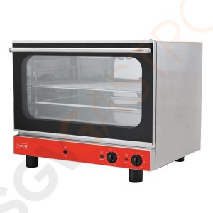 Gastro M Elektrischer Konvektionsofen Bäckerei mit Luftbefeuchter 4 Roste 230V 3,3kW/230V | Kapazität: 4 x Backbelche (60x40cm)