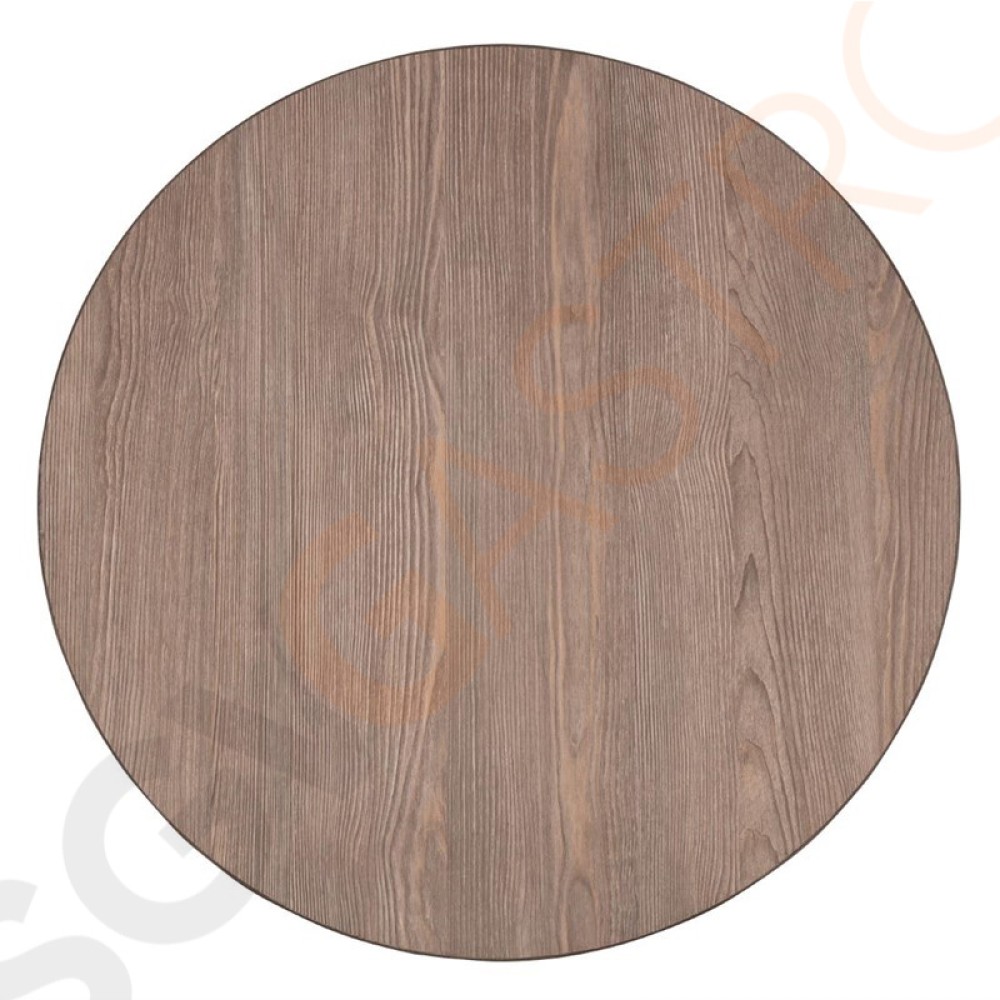 Bolero runde Tischplatte Vintage Holz 60cm 60(Ø)cm | Optik: Vintage Holz | vorgebohrt