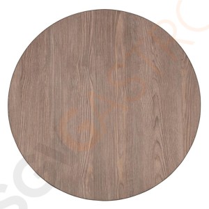 Bolero runde Tischplatte Vintage Holz 60cm 60(Ø)cm | Optik: Vintage Holz | vorgebohrt