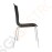 Bolero Esszimmerstühle Buchenfurnier schwarz 4 Stück | Sitzhöhe: 46cm | 85,5 x 50,5 x 52cm | Buchenfurnier und verchromter Stahl | schwarz