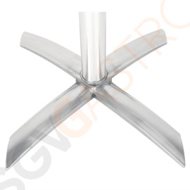 Bolero runder klappbarer Stehtisch Edelstahl 60cm 105 x 60(Ø)cm | Edelstahl und Aluminium