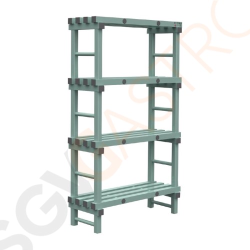 Jackstack by Rea Vorratsregal 40x100cm 4 Böden. Größe: 175(H) x 100(B) x 40(T)cm.