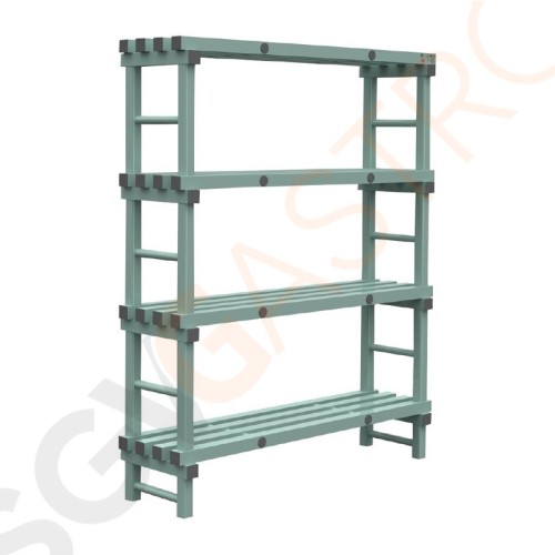 Jackstack by Rea Vorratsregal 40x140cm 4 Böden. Größe: 175(H) x 140(B) x 40(T)cm.