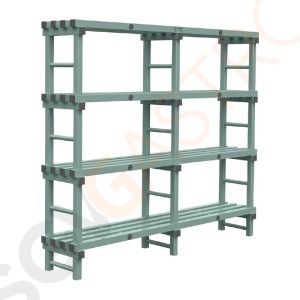 Jackstack by Rea Vorratsregal 40x200cm 4 Böden. Größe: 175(H) x 200(B) x 40(T)cm.