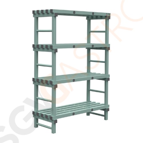 Jackstack by Rea Vorratsregal 50x120cm 4 Böden. Größe: 175(H) x 120(B) x 50(T)cm.