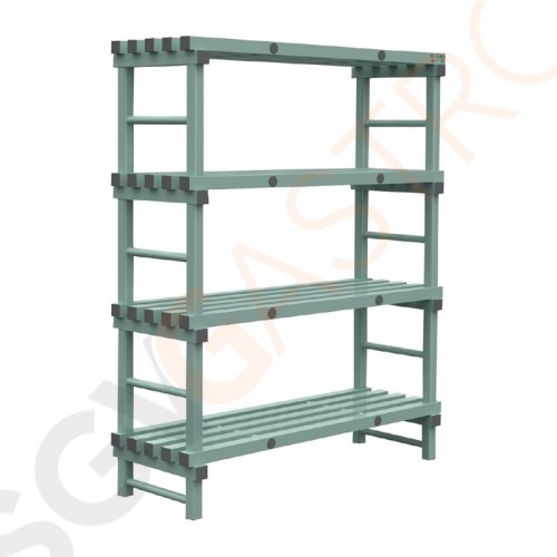 Jackstack by Rea Vorratsregal 50x140cm 4 Böden. Größe: 175(H) x 140(B) x 50(T)cm.