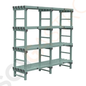 Jackstack by Rea Vorratsregal 50x180cm 4 Böden. Größe: 175(H) x 180(B) x 50(T)cm.