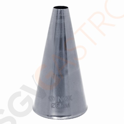 Schneider Spritztülle glatter Rand 6mm Größe: 6mm | Edelstahl