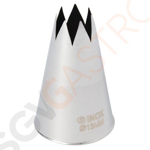 Schneider Spritztülle gezackter Rand 13mm Größe: 13mm | Edelstahl