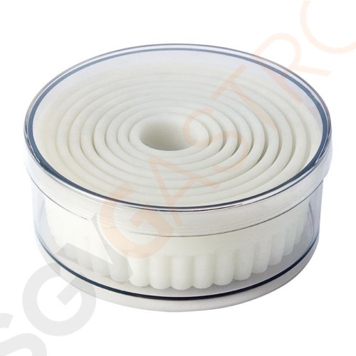 Schneider runde Ausstechformen gerillt Größen: 2 bis 10cm | Nylon | 9 Stück