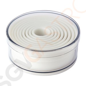 Schneider runde Ausstechformen glatt Größen: 2 bis 10cm | Nylon | 9 Stück