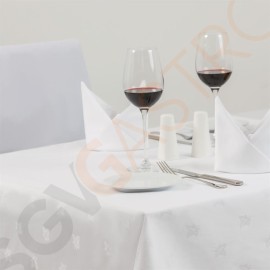 Mitre Luxury Luxor Tischdecke weiß 230cm 230 x 230cm | Baumwolle 190g/m² | weiß