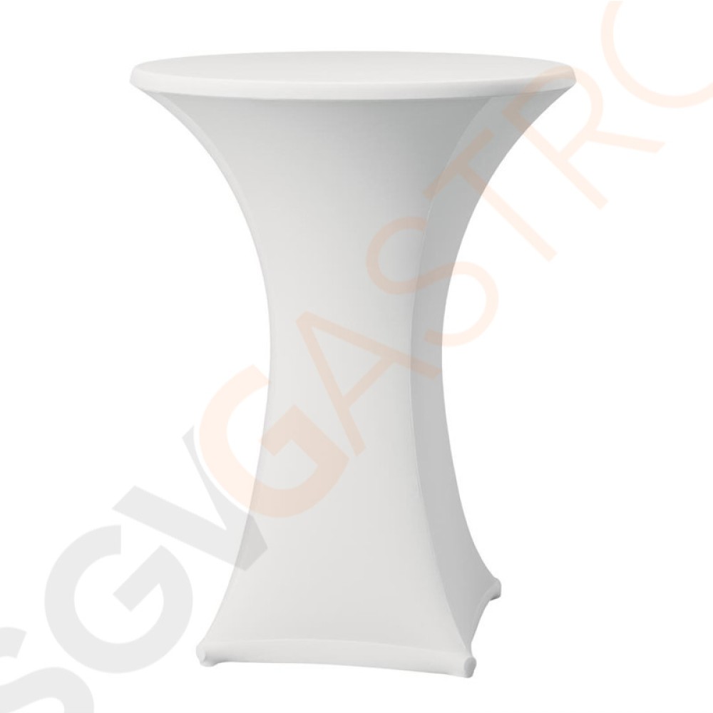 Tischhusse für Stehtische Samba weiß 85cm 115 x 85(Ø)cm | Polyester, Lycra | weiß