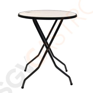 Barcelona runder klappbarer Stehtisch Metall grau 85cm 110 x 85(Ø)cm | Metall