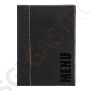 Securit Menümappe schwarz A4 H713 | A4
