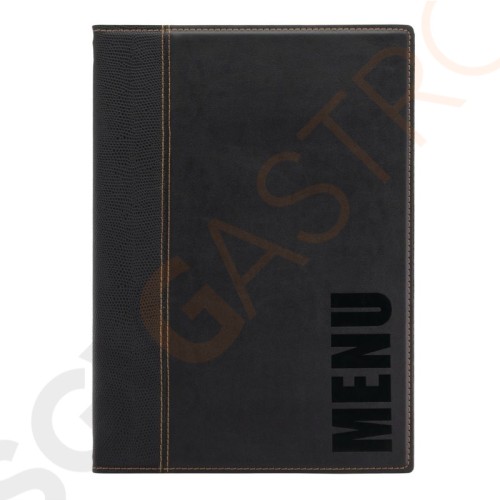 Securit Menümappe schwarz A4 H713 | A4