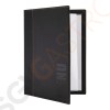 Securit Menümappe schwarz A4 H713 | A4