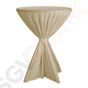 Tischhusse für Stehtische Fiësta ecru 100cm 100(Ø)cm | 100% Polyester | ecru