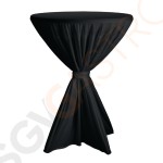 Tischhusse für Stehtische Fiësta schwarz 100cm 100(Ø)cm | 100% Polyester | schwarz
