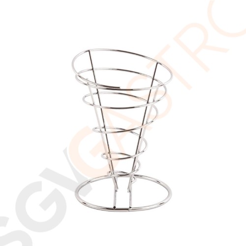 Olympia Pommestütenhalter Edelstahl 17,5 x 11,5(Ø)cm | Edelstahl