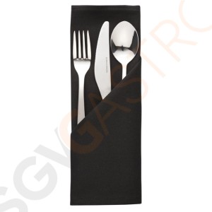 Mitre Essentials Occasions Servietten schwarz 51cm 10 Stück | 51 x 51cm | Polyester 230g/m² | schwarz