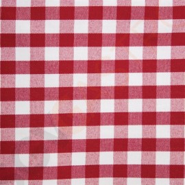 Mitre Comfort Gingham Tischdecke rot-weiß kariert 132cm 132 x 132cm | 100% Polyester | rot/weiß