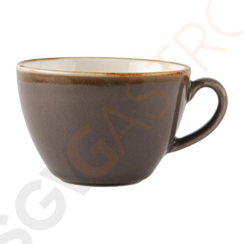 Olympia Kiln Cappuccinotassen Rauch 34cl Passend zu Untertassen HC391, GP331 ,GP347, GP363, GP479 | 6 Stück | Kapazität: 34cl | Porzellan | Rauch