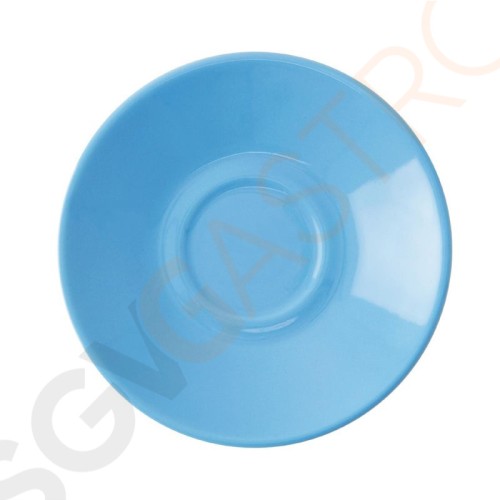 Olympia Cafe Untertassen blau 11,7cm Passend zu Espressotassen HC402, GK070, GK071, GK072, GL459 | 12 Stück | 11,7(Ø)cm | Steinzeug | blau