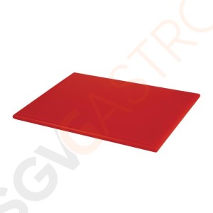 Hygiplas HDPE kleines Schneidebrett rot 300x 225x12mm HC866 | Klein | 1,2(H) x 30(B) x 22,5(T)cm