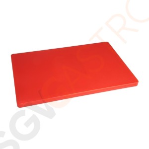 Hygiplas LDPE extra dickes Schneidebrett rot 60x45x2cm HC878 | Groß | 2(H) x 60(B) x 45(T)cm