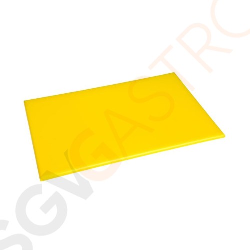 Hygiplas standard Schneidebrett mit hoher Dichte gelb J020 | Standard - 12(H) x 450(B) x 300(T)mm