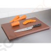 Hygiplas extra dickes Schneidebrett mit hoher Dichte braun Schneidebrett braun (Wurst, gebratenes Fleisch).