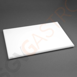 Hygiplas extra dickes Schneidebrett mit hoher Dichte weiß Schneidebrett weiß (Milchprodukte/ Brot).