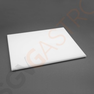 Hygiplas extra großes Schneidebrett mit hoher Dichte weiß Schneidebrett weiß (Milchprodukte/ Brot).