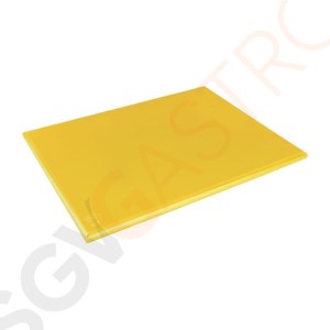 Hygiplas extra großes Schneidebrett mit hoher Dichte gelb Schneidebrett gelb (Geflugel).