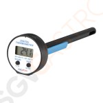 Hygiplas runder Einstichthermometer Temperaturbereich: -50°C bis zu +150°C. LCD-Display.