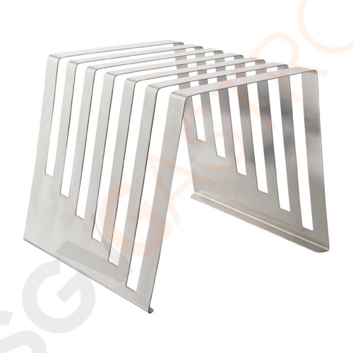 Hygiplas Edelstahl-Ständer mit Stufen für 6 Schneidebretter Edelstahl-Ständer für Schneidebretter.