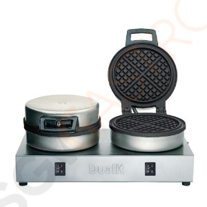 Dualit doppeltes Waffeleisen 74002 2 Waffeleisen | 1,6kW/230V | 60 Waffeln pro Stunde