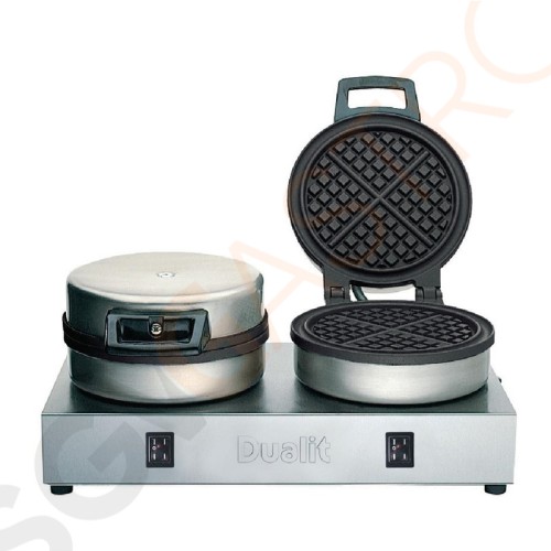 Dualit doppeltes Waffeleisen 74002 2 Waffeleisen | 1,6kW/230V | 60 Waffeln pro Stunde